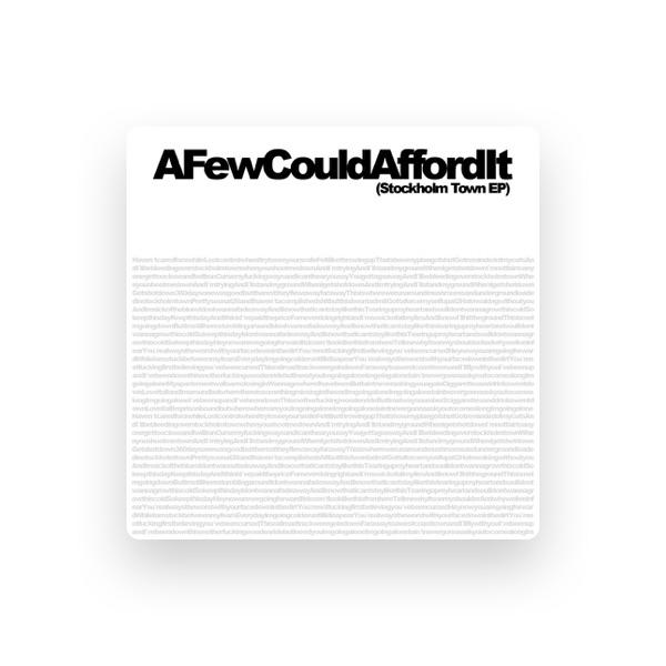 A Few Could Afford It