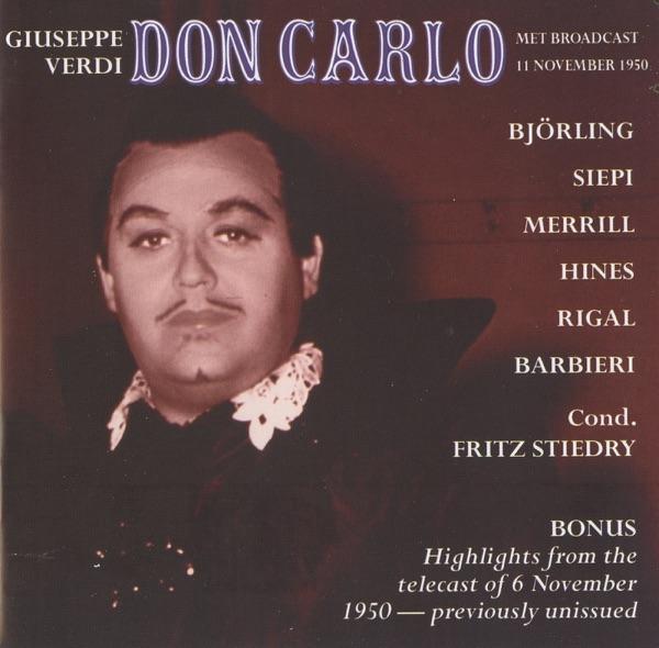 Don Carlo: Act III Scene 2: Mio Carlo, a te la spada io rendo (Filippo, Don Carlo, Chorus, Eboli, Inquisitore)