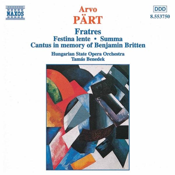 Fratres for Strings and Percussion