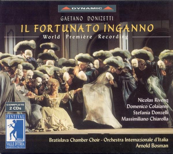 Il Fortunato Inganno, Act II, Scene 8: Ascanio, Diimme la Verita (Lattanzio, Ascanio, Vulcano, Bequadro, Fulgenzia, Biscaglino, Colonnello) - Scene 9: Ritirati, Vigliacco (Aurelia, Lattanzio, Colonnello, Eduardo)