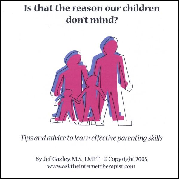 Is That the Reason Our Children Don't Mind?