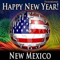 Happy New Year New Mexico with Countdown and Auld Lang Syne