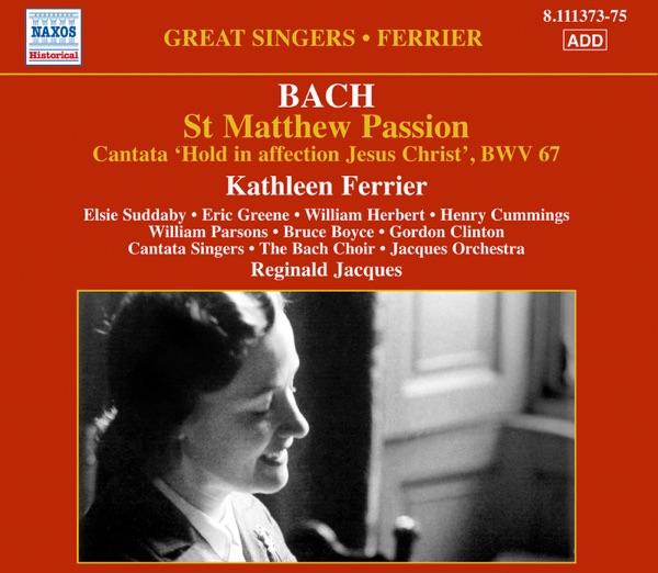 St. Matthew Passion, BWV 244 (Sung in English): Part I: Aria: Grief for sin (Contralto)